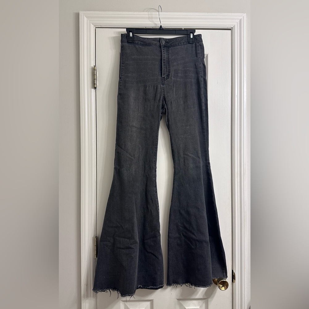 Free People float on flare denim